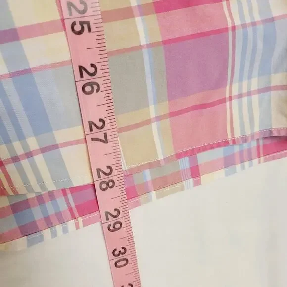 Bonobos Shirt Mens XL Pink Plaid Colorful Career Business Casual Preppy Spring - Picture 8 of 10